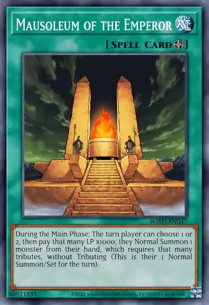 Edison Rulings for Mausoleum of the Emperor